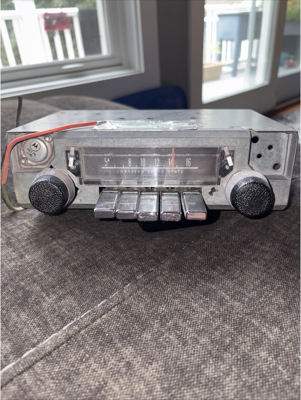 Original Chrysler Solid State AM Radio 1960s  With Knobs Untested